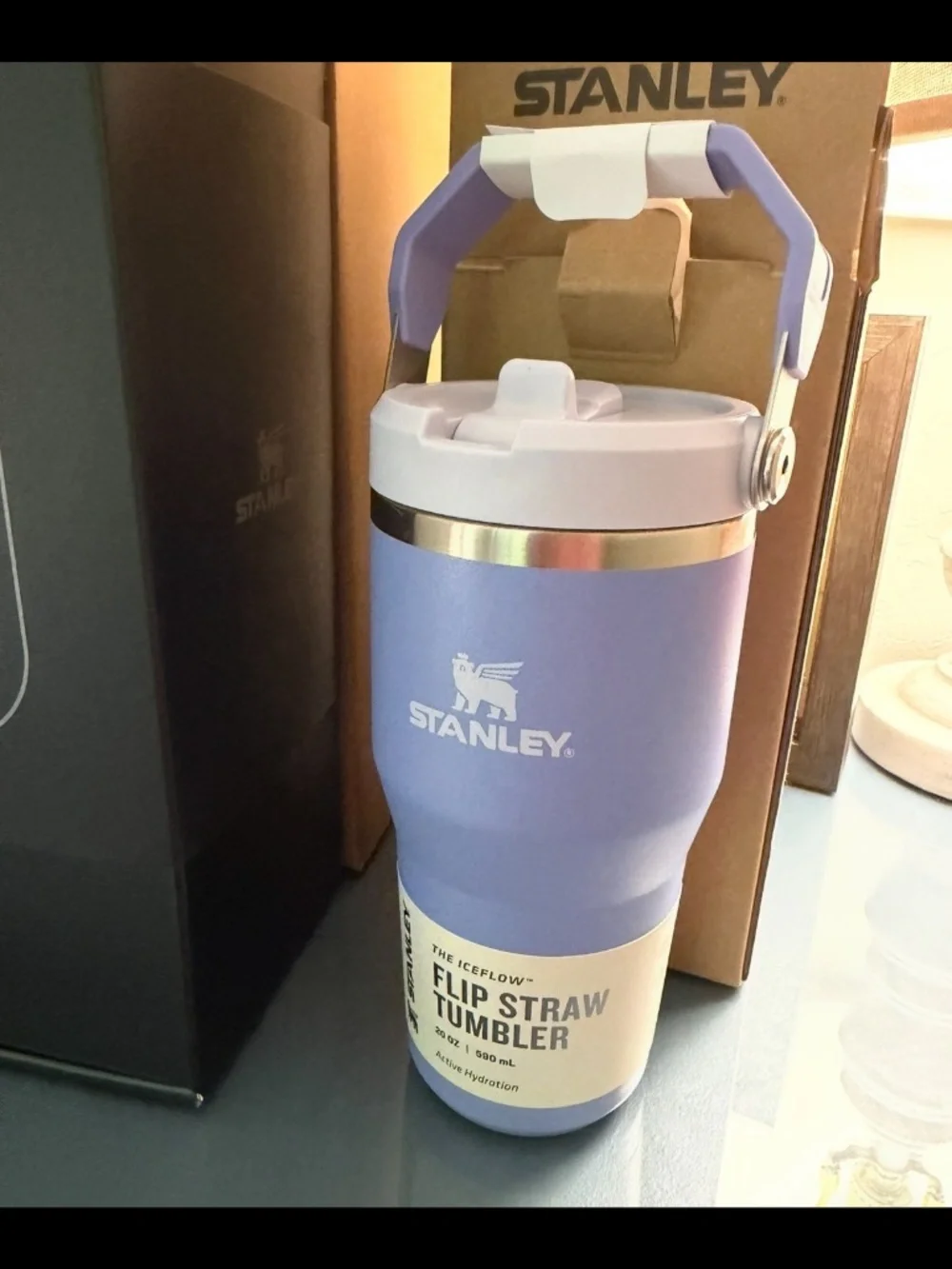 Stanley lot! 9 tumblers, brand new in box. 1 flask, brand new with tag.